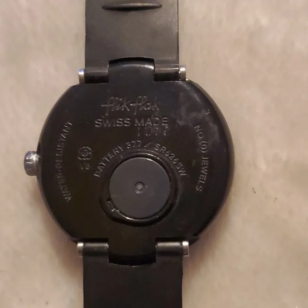 BLACK &‎ BLUE SWATCH FLIK FLAK WATCH ETA 2014